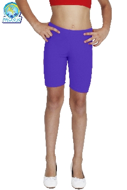 PANTALONCINO IN LYCRA VIOLA BAMBINA